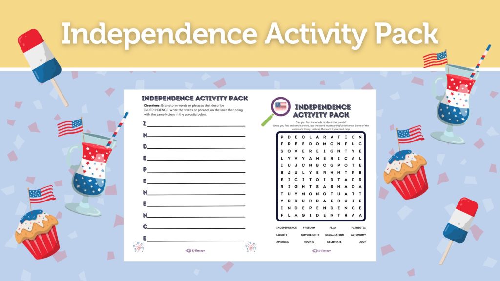 Independence Activity Pack