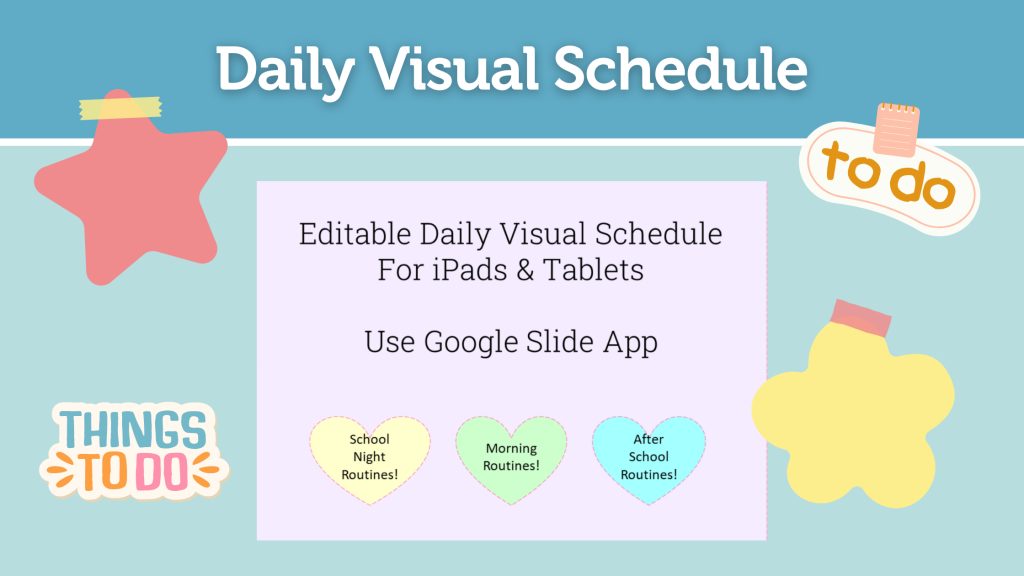 Daily Visual Schedule Image